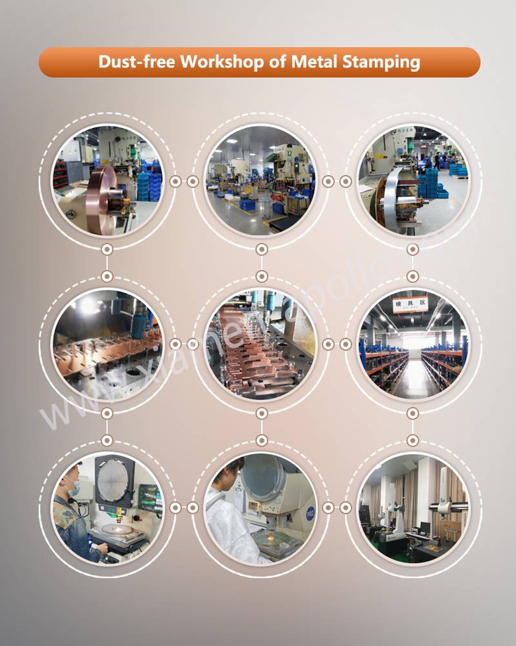 Dust-free Workshop of Brass Stamping Switch Terminal Accessories Dust-free Workshop of Brass Stamping Switch Terminal Accessories